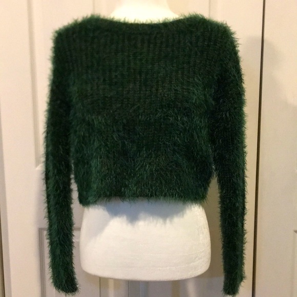Green Forever 21 Crop Sweater - Medium - Picture 1 of 6